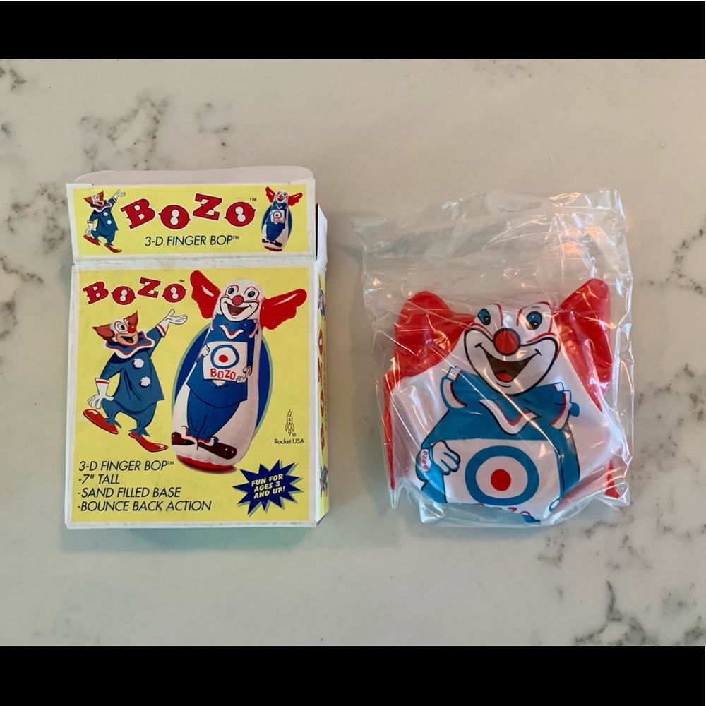 Retro Bozo the Clown finger bop